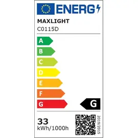 Maxlight organic chrom c0115d plafon duży z funkcją ściemniania światła