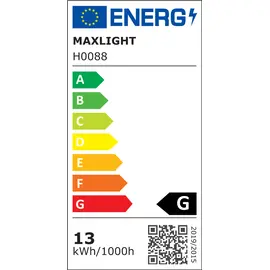 Maxlight plazma h0088 oprawa podtynkowa czarna ip54