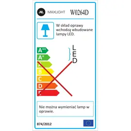 Maxlight linear w0264 kinkiet czarny ip44 dim