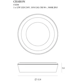 Maxlight charon c0208 lampa sufitowa ip65