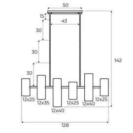 Maxlight p0504 lampa wisząca laxer biała