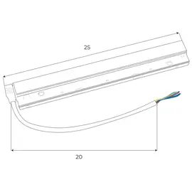 Maxlight magnetic ma0005 zasilacz wewnętrzny 200w do szyn magnetycznych