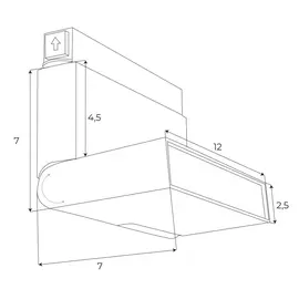 Maxlight magnetic m0007n lampa magnetyczna łamana system on/off 6w 323lm 3000k