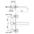 Kohlman nexen-s bateria umywalkowa podtynkowa 3-otworowa chrom sqw198u