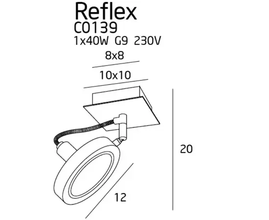 MAXLIGHT Reflex C0139 Kinkiet/lampa sufitowa biała DARMOWA WYSYŁKA W 24h