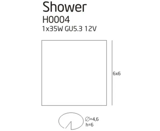 MAXLIGHT Shower H0004 Oprawa halogenowa podtynkowa DARMOWA WYSYŁKA W 24h