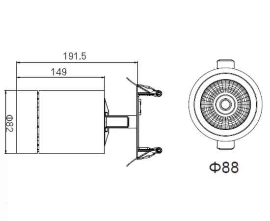 Dobac Juvenis Recessed White 30W 40° KT6951-WH-40 Oprawa podtynkowa