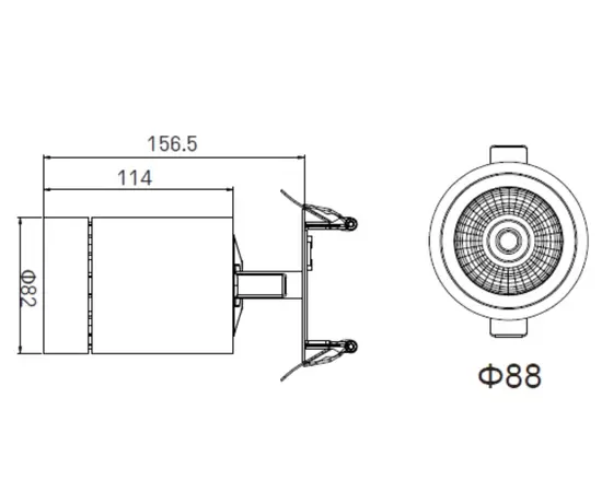 Dobac Juvenis Recessed White 20W 24° KT6950-WH-27 Oprawa podtynkowa