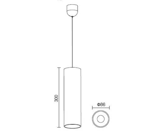 Dobac Regina Round White SL357-WH Lampa wisząca