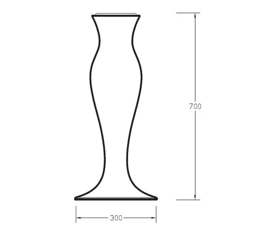 Olympia Ceramica Formosa 70x30cm Postument biały