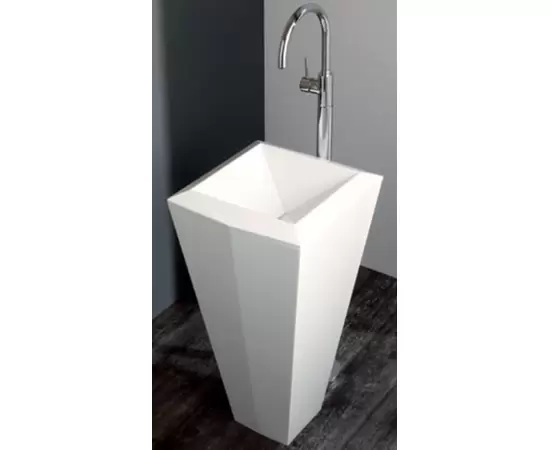 Olympia Ceramica Crystal 45x45x86cm Umywalka wolnostojąca biała