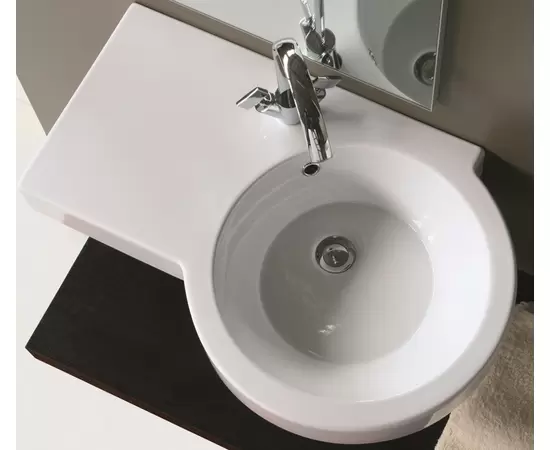 Olympia Ceramica Tutto Evo 75x50cm Umywalka podwieszana prawa biała