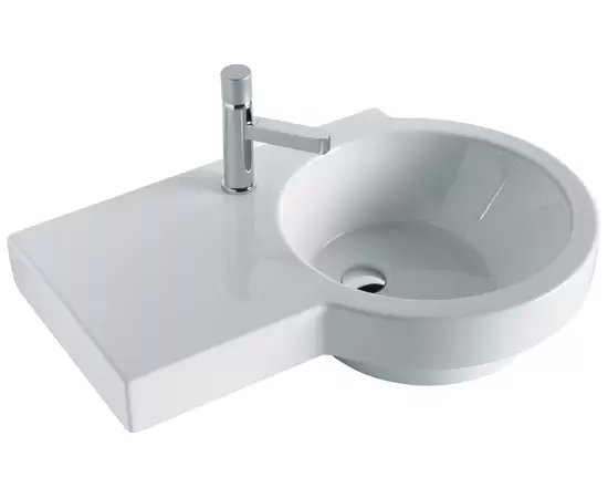 Olympia Ceramica Tutto Evo 75x50cm Umywalka podwieszana prawa biała