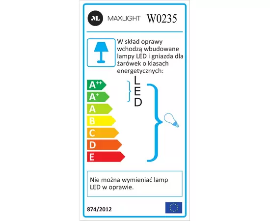 MAXLIGHT Lord W0235 kinkiet + led DARMOWA WYSYŁKA W 24h