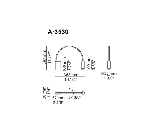 Estiluz Volta A- 3530 kinkiet