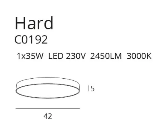 HARD C0192 LAMPA SUFITOWA