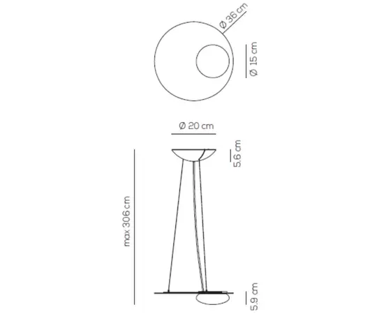 Axolight Kwic Lampa Wisząca Czarna SPKWICNE