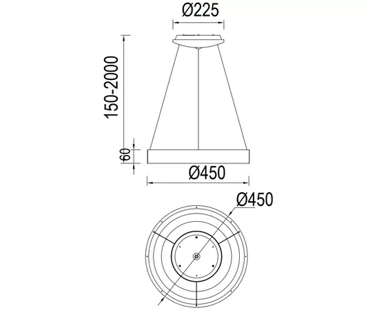 Mantra Niseko Lampa Wisząca Złota 7758