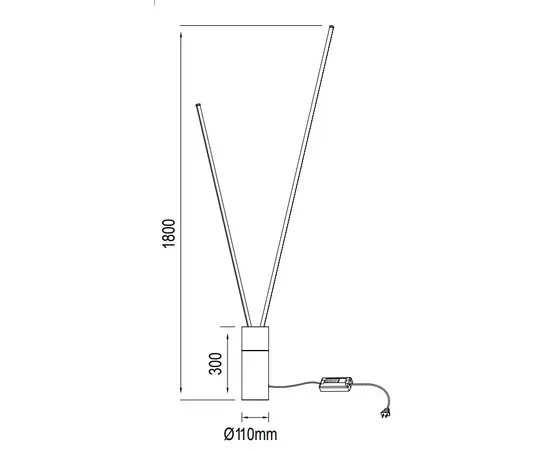 Mantra Vertical Lampa Podłogowa Biała 7345