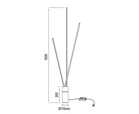 Mantra Vertical Lampa Podłogowa Biała 7347