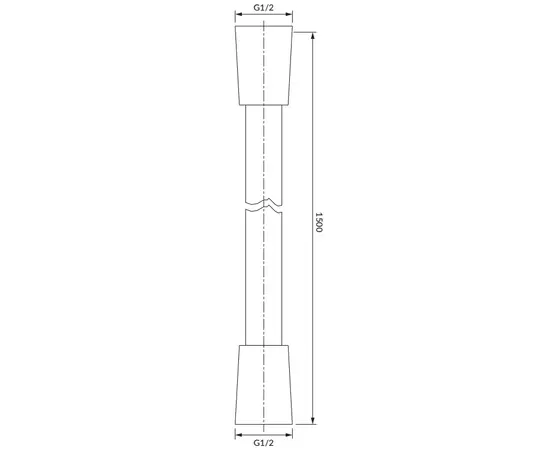 Omnires Wąż prysznicowy 150cm Chrom 023-XCR