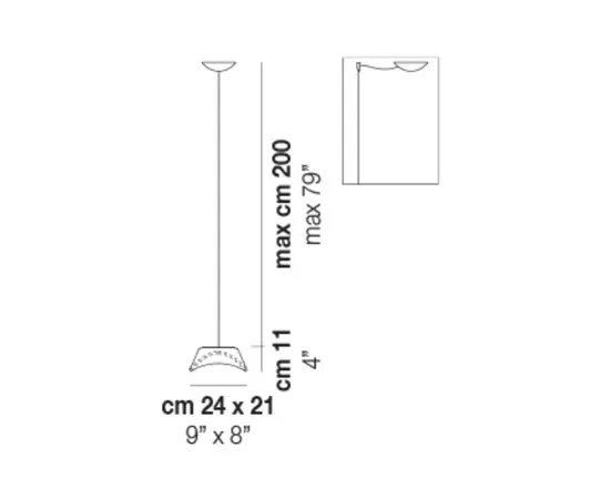 Vistosi Balance SP 24 Lampa Wisząca BALANCESP24BCLUNIB