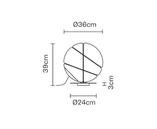 Fabbian Armilla Lampa Stołowa F50 B05 12