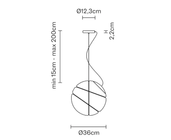 Fabbian Armilla Lampa Wisząca F50 A01 01