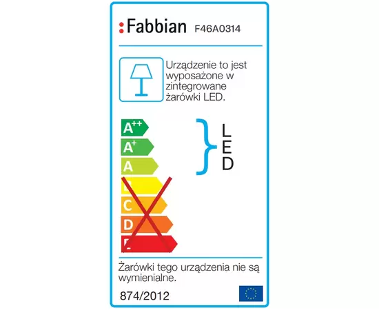 Fabbian Lens Lampa Wisząca Czarna F46 A03 14