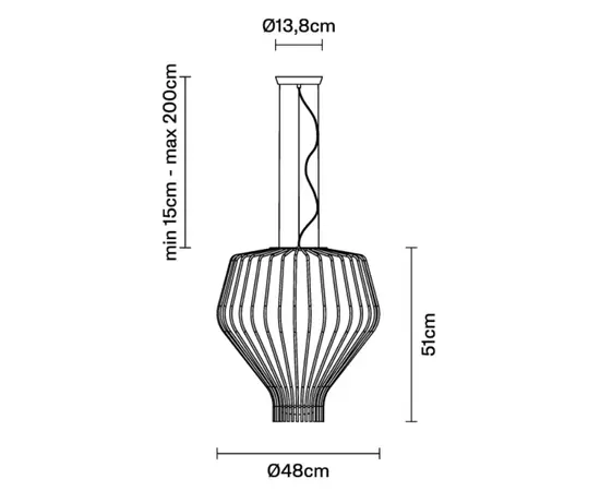 Fabbian Saya Lampa Wisząca F47 A23 01