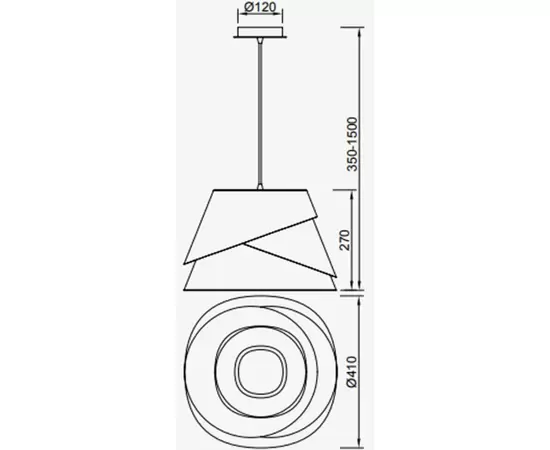 Mantra Alboran Lampa Wisząca Biała 5861