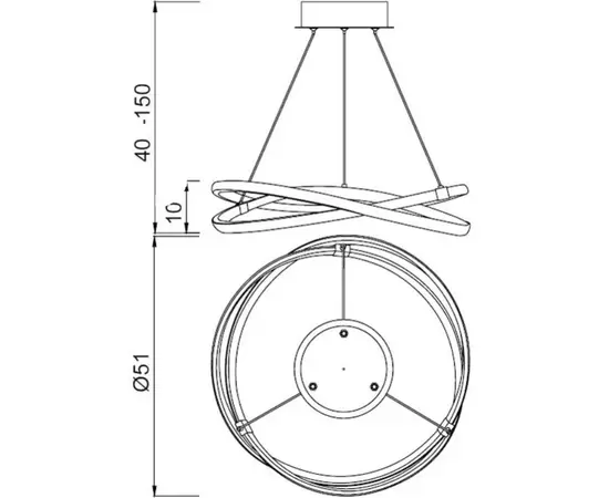 Mantra Infinity Lampa Wisząca Brąz 5390