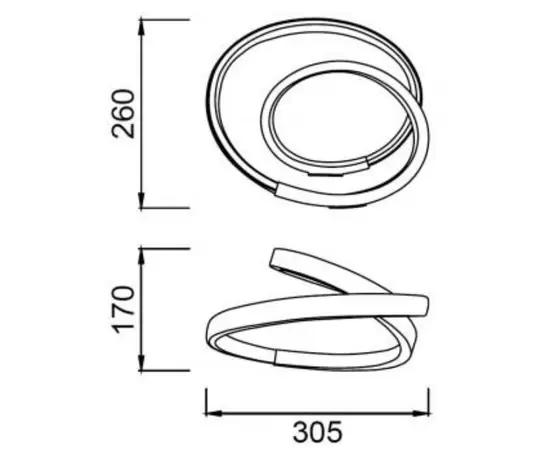 Mantra Infinity Lampa Stołowa Srebrna 5383