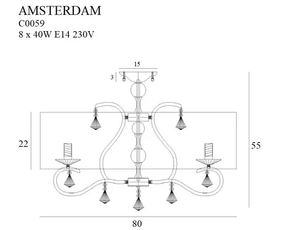 Maxlight Amsterdam C0059 plafon