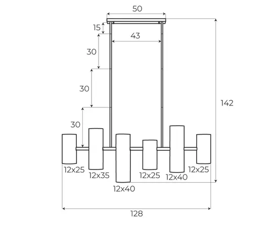 Maxlight p0504 lampa wisząca laxer biała