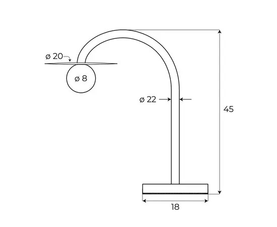 Maxlight t0053 lampa stołowa enigma czarna