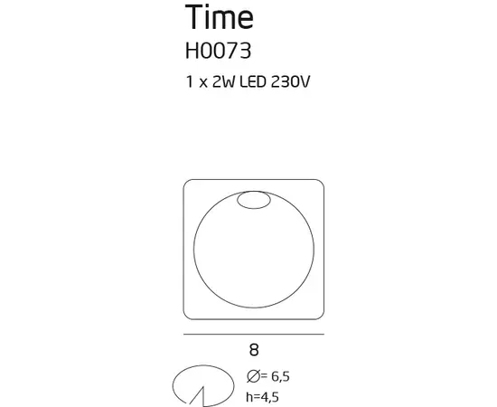 Maxlight time h0073 oprawa schodowa ip54