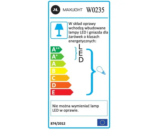 Lord w0235 kinkiet + led