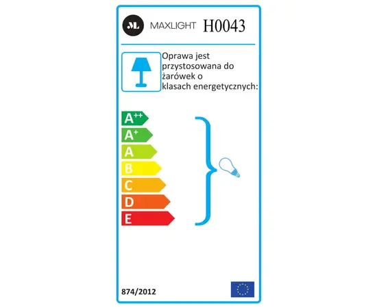 Maxlight h0043 oprawa halogenowa ip65 scr