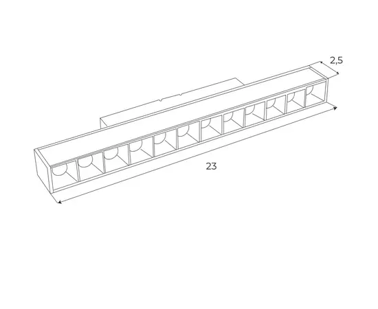 Maxlight magnetic m0004z lampa magnetyczna liniowa system zigbee 12w 666lm 2700/5000k