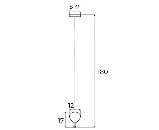 Maxlight p0576 lampa wisząca palloncini 1 smoky glass