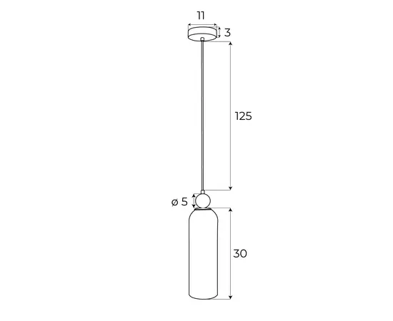 Maxlight p0510 lampa wisząca campanila champagne glass