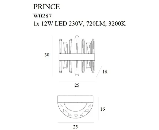 Maxlight prince w0287 kinkiet