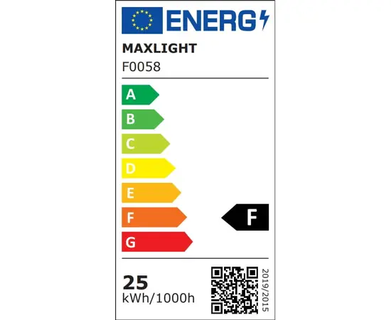 Maxlight f0058 lampa podłogowa czarna tama