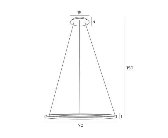 Maxlight p0494 lampa wisząca queen ø 70 cm złoto szczotkowane