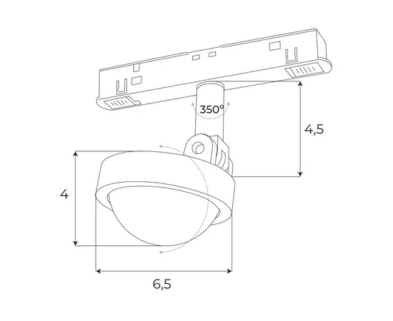 Maxlight magnetic m0018d reflektor magnetyczny  system dali 8w 766lm 3000k