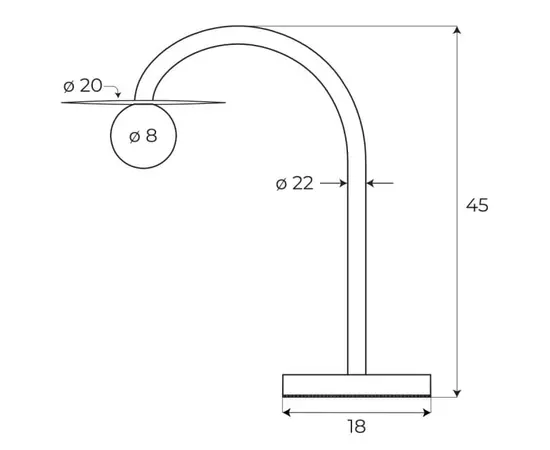 Maxlight t0060 lampa stołowa enigma czerwona