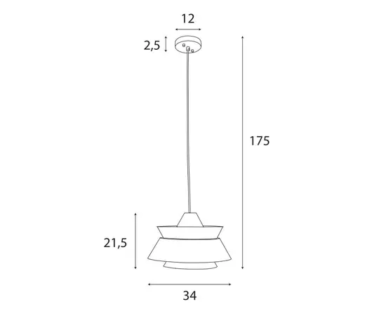 Maxlight p0549 lampa wisząca kioto