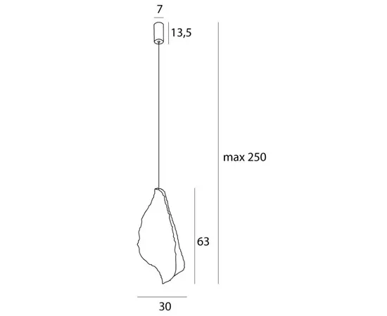 Maxlight p0540 lampa wisząca concha biała