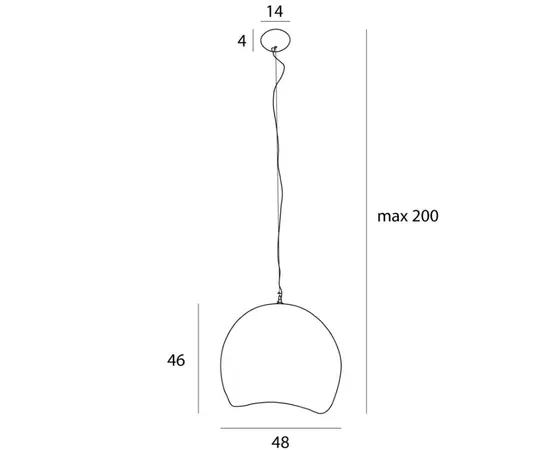 Maxlight p0533 lampa wisząca pierre 48cm biała